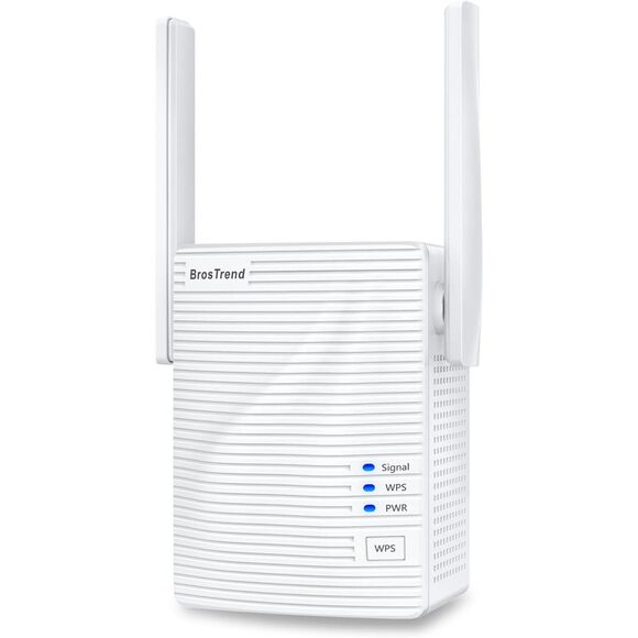 NIB-BrosTrend WiFi Extender AC1200 WiFi Booster and Signal Amplifier 1200Mbps - Picture 1 of 6